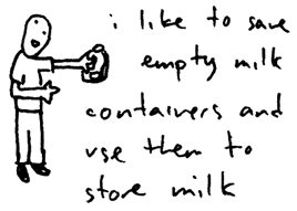 empty milk